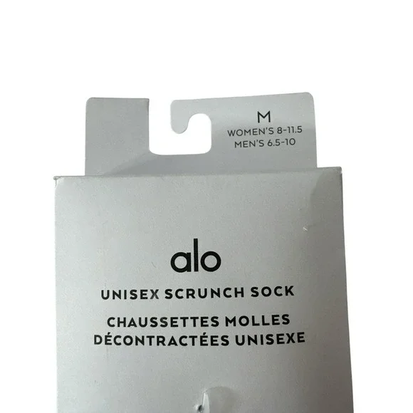 New Alo Yoga Unisex Size Medium Scrunch Socks- 2 Pairs Blue Pink - Picture 2 of 3